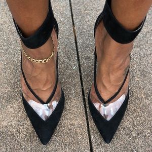 Jeffrey Campbell suede stilettos